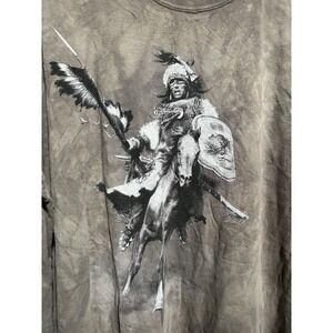 Vintage The Mountain Native American Warrior Horse Graphic T-Shirt XXXL USA